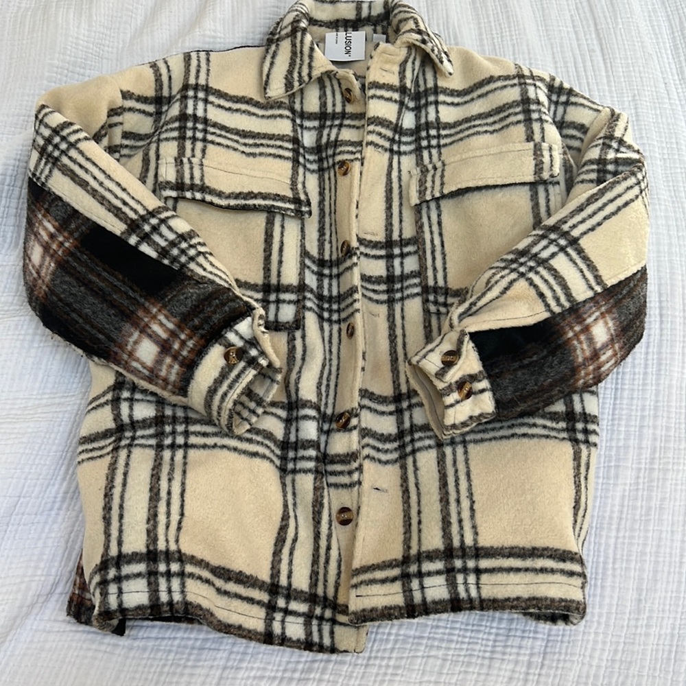 ASOS Two Toned Plaid Shacket